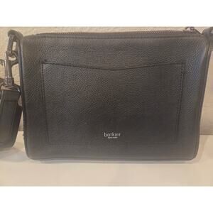 Botkier New York Black Cross Body  Purse with Adjustable Strap . Pebble Leather